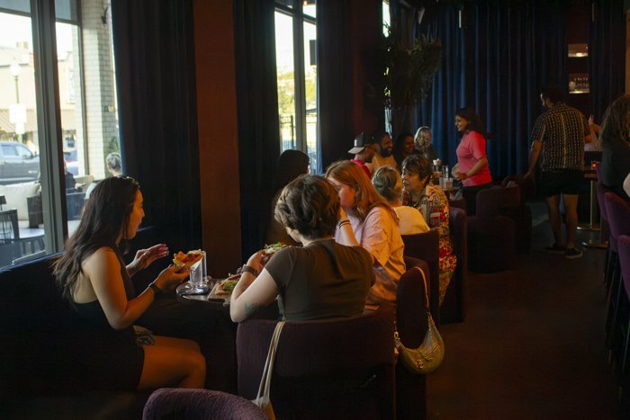 Conversation and cocktails